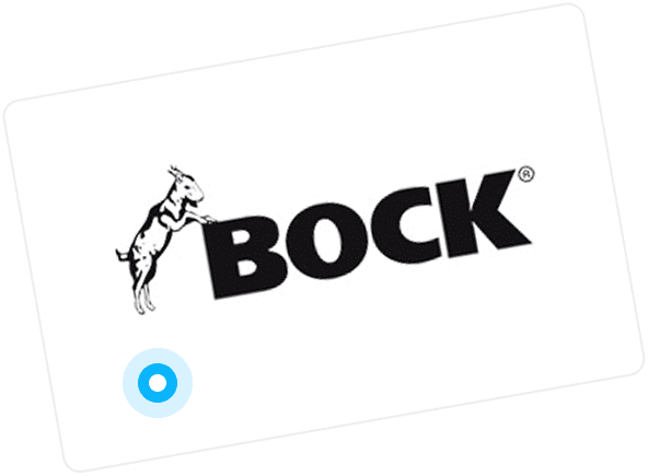 Historisches Firmenlogo BOCK – Ursprung der heutigen Clean Unit Vertriebs GmbH, gegründet 1992.