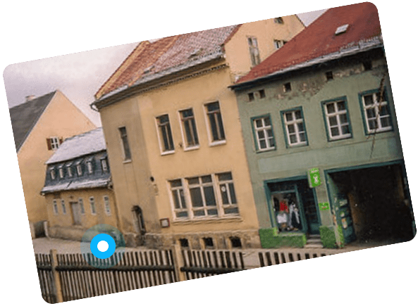 Historisches Firmengebäude von Clean Unit aus dem Jahr 1994 vor dem Umbau – hier befindet sich heute der Kärcher Store.